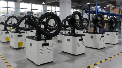 激光煙霧凈化器出貨！執(zhí)信環(huán)?？萍汲隹谟唵?！